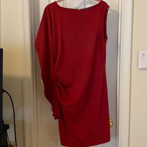 Venus red side flare dress sz 12
